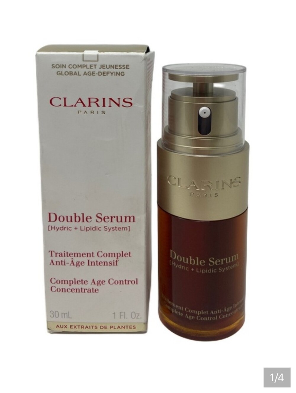 ​NIB Clarins Double Serum Complete Age Control Concentrate 30ml / 1 fl oz-Sealed